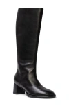 Black Suede Studio Sita Block Heel Boot In Black