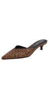 Black Suede Studio Sofia Heels Leopard Nubuck In Animal Print