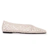 Black Suede Studio Sonia Flat In Brown