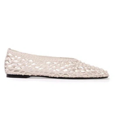 Black Suede Studio Sonia Flat In Brown