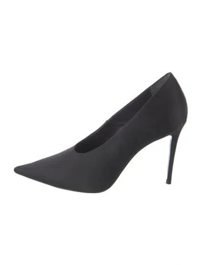 Pre-owned Black Suede Studio Suede Pumps In Black