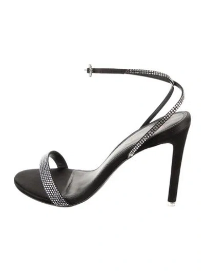 Pre-owned Black Suede Studio Suede Sandals In Black