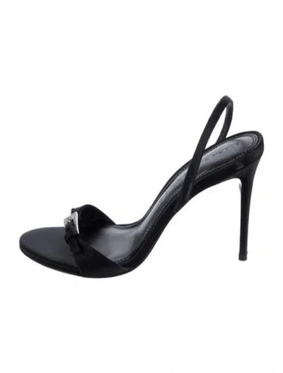 Pre-owned Black Suede Studio Suede Sandals In Black