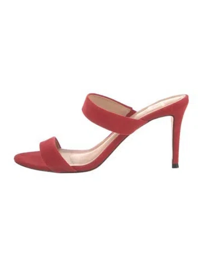 Pre-owned Black Suede Studio Suede Slides In Multi