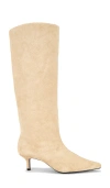 Black Suede Studio Sutton 50 Boot In Brown