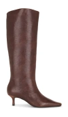 Black Suede Studio Sutton 50 Boot In Brown