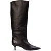 Black Suede Studio Sutton 50 Knee-high Boot In Black