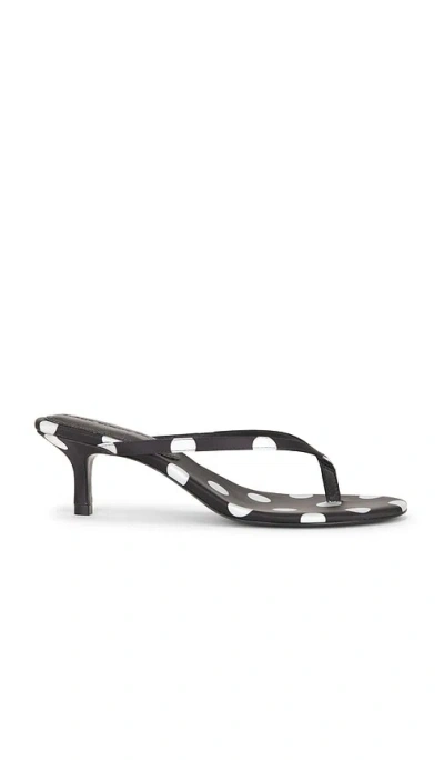 Black Suede Studio Tash 50 Mule In Black