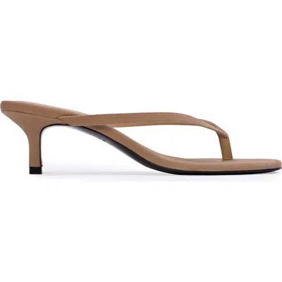Black Suede Studio Tash 50 Suede Sandal In Nude