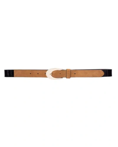 Black Suede Studio Tease Belt In Brown