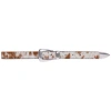 Black Suede Studio Tetra Leather Belt In Multi