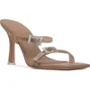 Black Suede Studio Vera Double Strap Slide Sandal In Fendi Leather