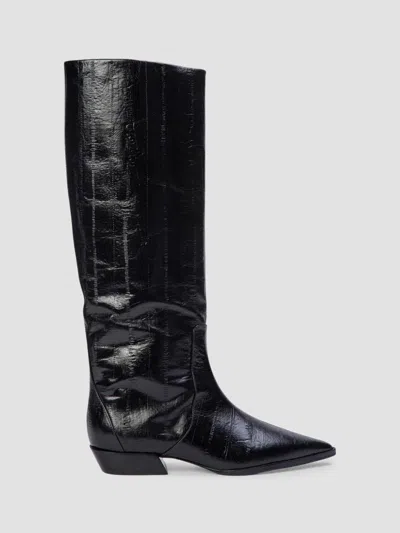 Black Suede Studio Women's Aero Printed Boots In Black