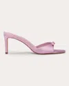 Black Suede Studio Albie Slide Sandal In Pink