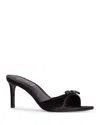 Black Suede Studio Albie Slide Sandal In Black