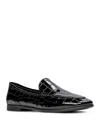Black Suede Studio Women's Allie Loafer Flats In Black