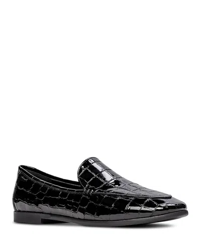 Black Suede Studio Women's Allie Loafer Flats In Black