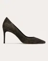 Black Suede Studio Amaya Suede Classic Pumps In Brown