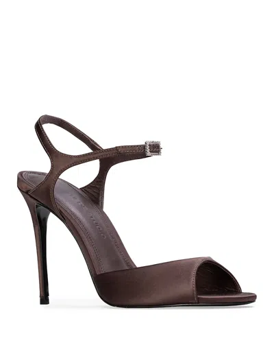 Black Suede Studio Women's Ankle Strap Sandals In Purple
