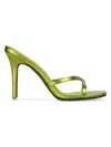 Black Suede Studio Women's Arielle Leather Sandals In Beige