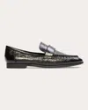 Black Suede Studio Arrow Loafer In Black