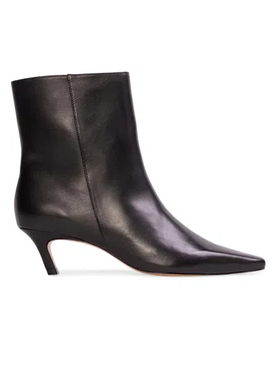 Black Suede Studio Women's Avenue 50mm Mid Heel Boots In Black