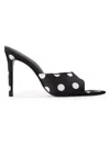 Black Suede Studio Bella 100 Mule