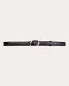 Black Suede Studio Iconic Belt In Black