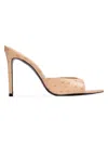 Black Suede Studio Brea Mule In Nude