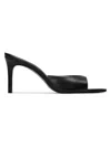 Black Suede Studio Brea 80 Distressed Leather In Black