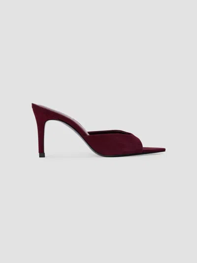 Black Suede Studio Brea Patent Leather Mules