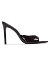 Black Suede Studio Brea Patent Mule In Black