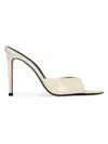 Black Suede Studio Women's Brea High Heel Mules In White