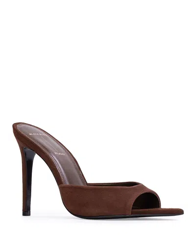 Black Suede Studio Women's Brea High Heel Sandals In Brown