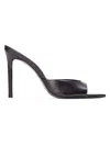 Black Suede Studio Brea Leather Mule In Black