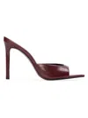 Black Suede Studio Brea 100 Leather Mule In Burgundy