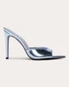 Black Suede Studio Brea Pointed Toe Sandal In Blue