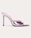 Black Suede Studio Brea Pointed Toe Sandal In Pink