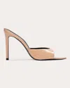 Black Suede Studio Brea Pointed Toe Sandal In Pink