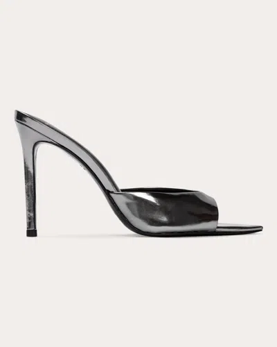 Black Suede Studio Women's Brea Mule In Silver