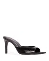 Black Suede Studio Brea 80 Distressed Leather In Black