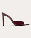 Black Suede Studio Brea Mule In Red