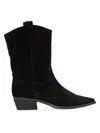 Black Suede Studio Casey Suede Boots In Black