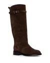 Black Suede Studio Women's Classic Riding Boots In Brown