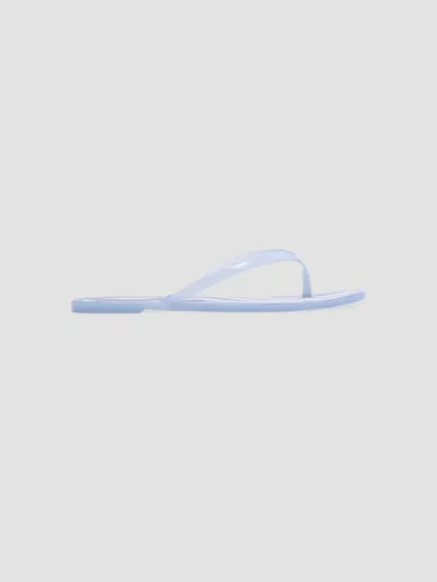 Black Suede Studio Women's Crystal Pvc Stripe Flip Flops