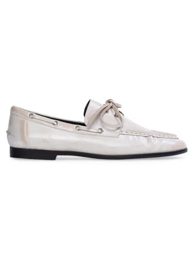 Black Suede Studio Women's Davy Boatshoe Loafers In Multi