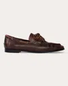 Black Suede Studio Davy Flats Coffee Vintage Effect In Brown