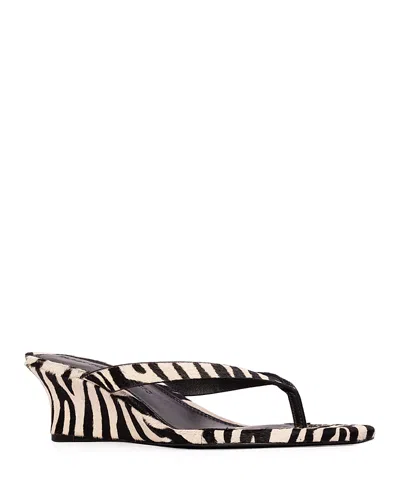 Black Suede Studio Women's Easy 50 Wedge Sandals In Multi