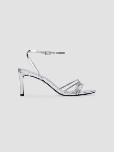 BLACK SUEDE STUDIO WOMEN'S ELLA 70MM METALLIC SANDALS