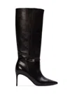 Black Suede Studio Elo 80 Leather Boot In Black